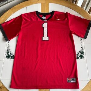Nike Team Georgia Bulldogs Football Jersey Adult Medium NCAA Y2K stained